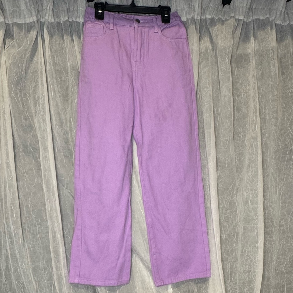 SHEIN Purple Straight Leg Women's Jeans
